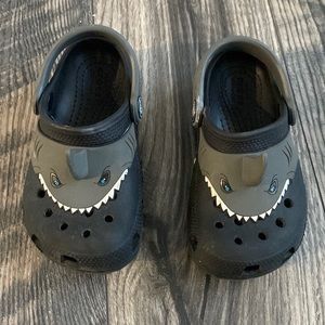 Shark Crocs- toddler size 9